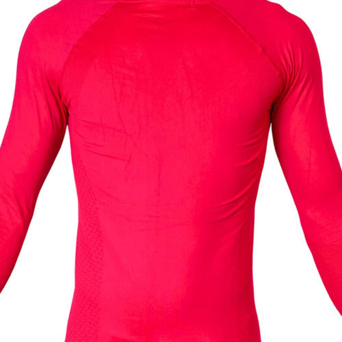 Remera Camiseta Térmica Manga Larga Fitness Hombre Fluo 0