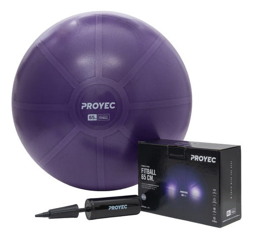 Proyec Swiss Gym Ball 65 cm + Fitness Gym Inflator 0