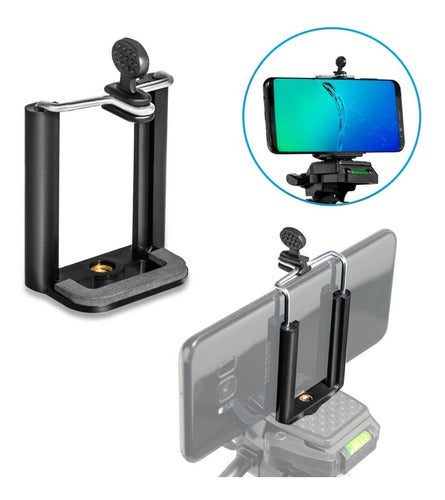 Cell Phone Adapter Support for Tripod and Monopod Rod Thread 0
