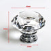 HK13 4PCS/LOT Clear Crystal Glass Door Knobs 3