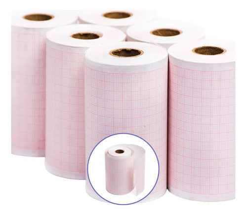 Thermosensitive Paper for ECG 80mm x 25m - Box of 6 Rolls 0