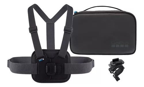 Estuche Kit Gopro Pechera + Soporte Bici +maletin 5 6 7 8 0