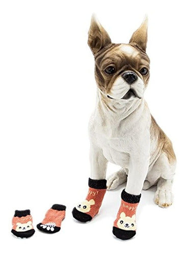 Calcetines Antideslizantes Para Mascotas Pet Dog Y Calcetine 1