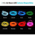 1 Meter Neon LED El Wire Light Cable Tuning Pilas 3V 1