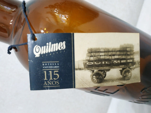 Antigua Botella De Cerveza Quilmes Aniversario 115 Años 3