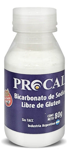 Bicarbonato De Sodio Procal Libre De Gluten Sin Tacc X80gr 0