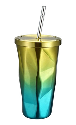 Double Layer Stainless Steel Premium Straw Cup 0