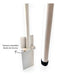 Folding Safety Grab Bar with Toilet Paper Holder 60cm 4