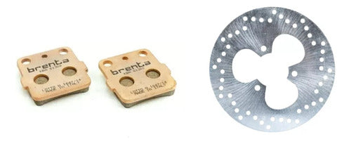 Braking TRX300EX Rear Brake Disc + Brenta Sintered Pads 0