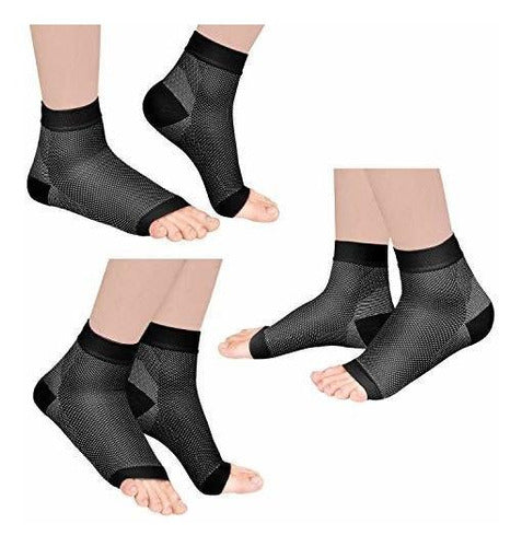 Laneco Plantar - Compression Foot Sleeves (3 Pairs) 0