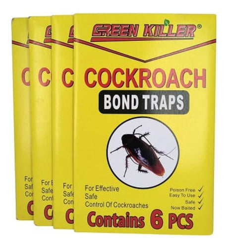 Greenkiller Sticky Trap for Cockroaches and Crawling Insects - 6pcs 0