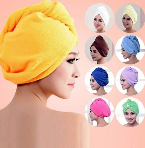 Towel Turban 100% Cotton with Button 5