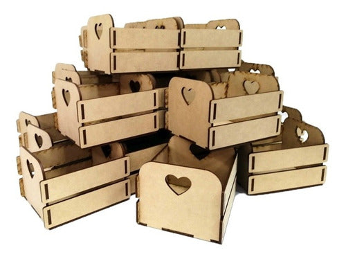 Dulceluna Lote 15 Cajoncitos En Mdf De 3 Mm De Espesor 0