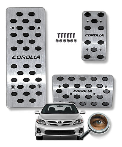 Pedalera Corolla 2008+ At 100% Aluminio Macizo Tuningchrome 0