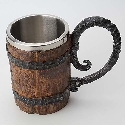 550ml Taza De Cerveza Vikinga, Acero Inoxidable, Copa De B 1