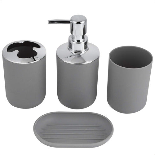 Home Basics Set X6 Accesorios Para Baño De Plástico 3