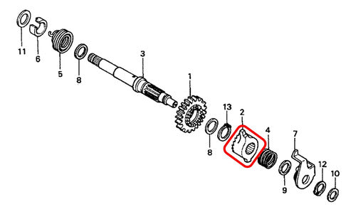Engrenagem Catraca Eixo Partida Titan 125 1989 Á 2008 2