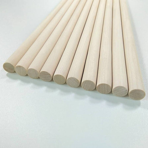 Round Wooden Rods 10mm x 5 Units of 1 Meter 3