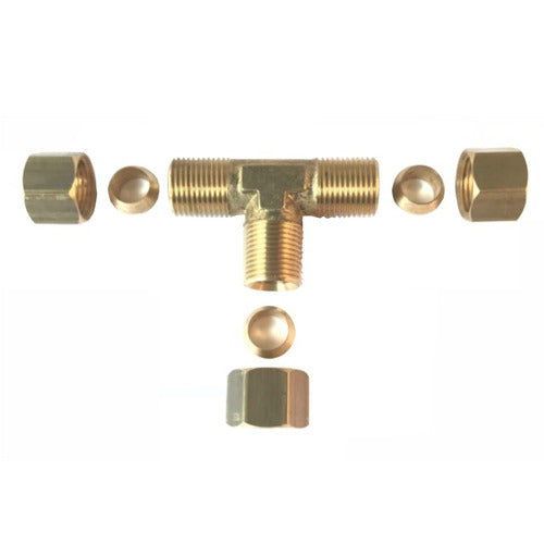 Intor B-64 Universal Tee Complete 12mm, Brass 0