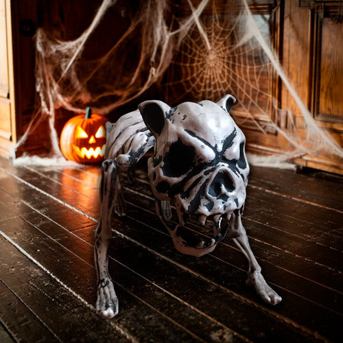 Decoracion Halloween Esqueleto Huesos Perro Cotillon 1