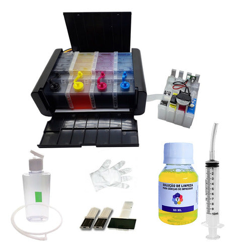 Bulk Ink Para Epson Xp214 Xp401 - Luxo + Tinta Sublimatica 0