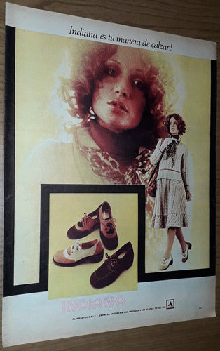 P269 Clipping Publicidad Zapatos Dama Indiana Año 1975 0