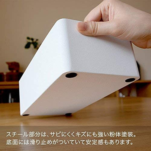 Yamazaki Home Rin Tissue Case Con Tapa, Natural 4