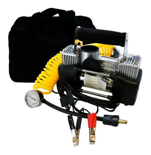 Heavy Duty Professional Reinforced 2-Piston Air Compressor for Vehicles 1
