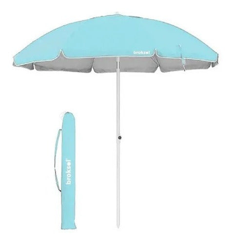 Paragua Sombrilla Parasol Broksol Ø2m Aluminizada Reclinable 0