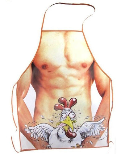 Estudiotremo Musculoso Gallina Erotic Sexy Apron 50x65 Made to Order 0