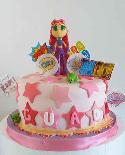 Pasteleria Prut: Decorated Cake Teen Titans Go, Girls Doll 1