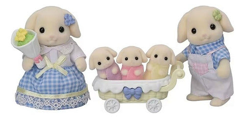 Fam?lia Dos Coelhos Floral Sylvanian Families 5735 1