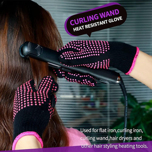 Guantes Resistentes Al Calor Para Peinar El Cabello Guante D 1