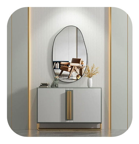 Irregular Shape Mirror 50 X 70cm Model 2 PVC Frame 2