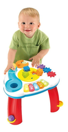 Winfun Interactive Musical Activity Table with Lights, Games, and Toys 3