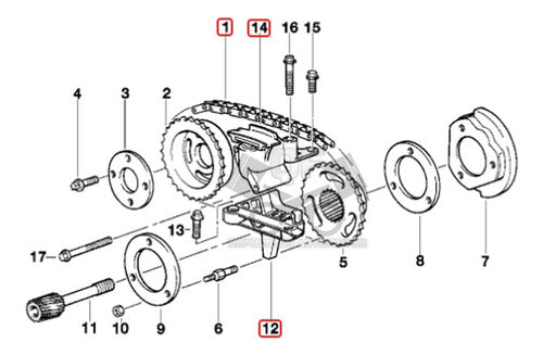 Kit Cadena Propulsora Distribucion Bmw Z3 E36 2.0i 2.8i 3.0i 2