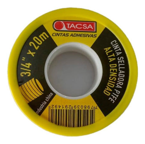 Tacsa Teflon High Density Tape 3/4 Inch X 20 Meters 0