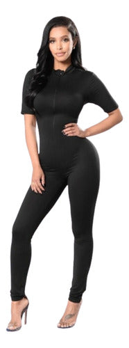 Premium Quality Short Sleeve Stretchy Catsuit Jumpsuit 100% Lycra - Women's Skinny Fit 0
