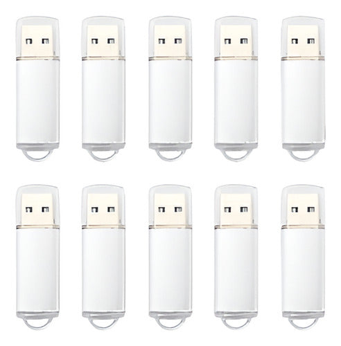 10lot 2gb Usb 2.0 Pen Drive Metal Palos Pulgar Usb Flash Dri 0