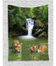 Ambesonne Savannah Tapestry, Siberian Tigers In Water Waterf 0