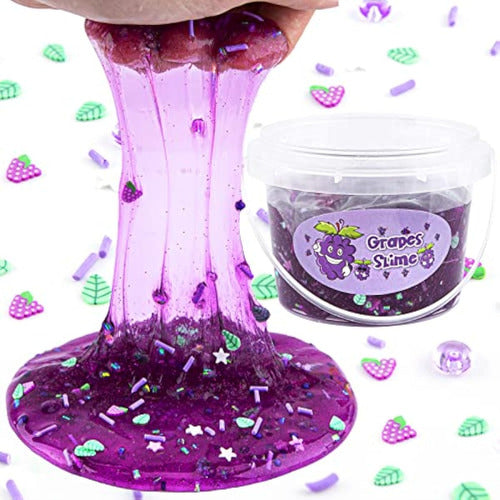 Crystal Slime, Jelly Cube Transparent Grape Gelatin 2