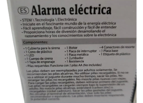 KANNING HOBBY CENTER Ciencias Juegos Para Armar Alarma Electrica Mas 8 Años 1