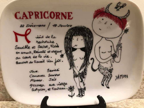 Capricorn Porcelain Ashtray Champs Elysees Paris 2