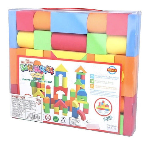 Best Eva Foam Construction Blocks Set - 38 Pieces 0