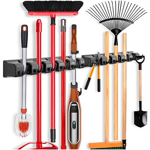 IMILLET Wall-Mounted Tool and Broom Organizer – 2 Units 0