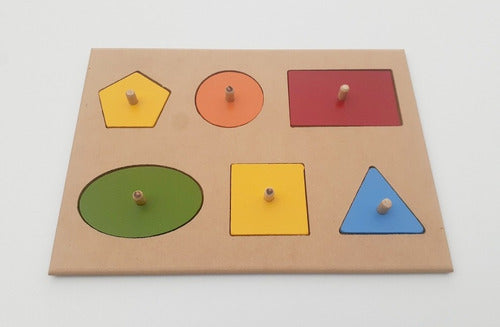Geometric Shapes Matching Puzzle with 6 Figures 1