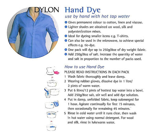 Dylon Hand Fabric Tie Dye Utilizado En Todo El Mundo Por Los 3