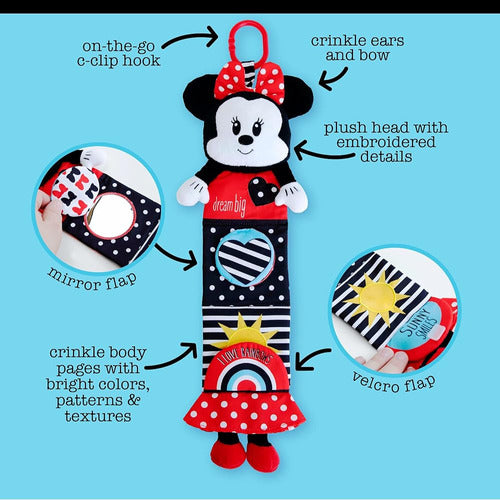 Niños Preferidos Disney Baby Minnie Roll Out Soft Book, Blac 2