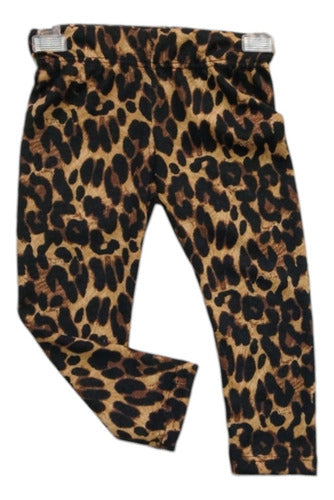 Por amor a Giuly Long Animal Print Leggings for Baby Girl Size 0 to 24 Months 7