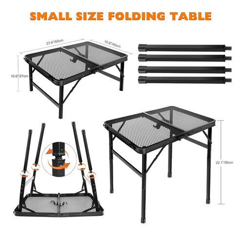 E Eaststorm Grill Camping Table Mesa De Picnic Plegable Al A 2